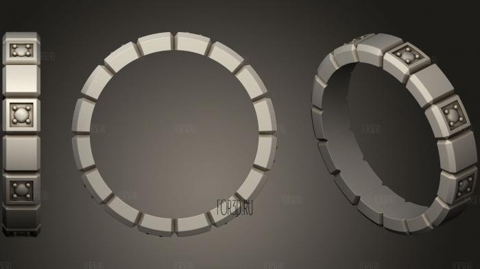 Ring 158 stl model for CNC